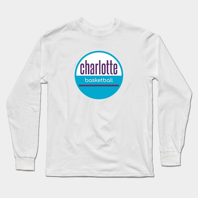 charlotte basketball Long Sleeve T-Shirt by BVHstudio